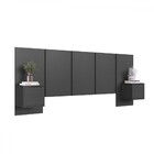 Cabeceira Casal Zurique 2 Portas Grafite - Art In Móveis