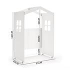 Cabeceira Casinha Solteiro Com Led Branco Leticia Divaloto