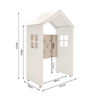 Cabeceira Casinha Solteiro Infantil Lais  Bege