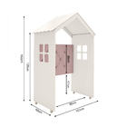 Cabeceira Casinha Solteiro Infantil Lais  Rose