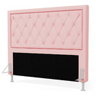 Cabeceira Centaurus 140 / A-44 Couro Rosa Bebê
