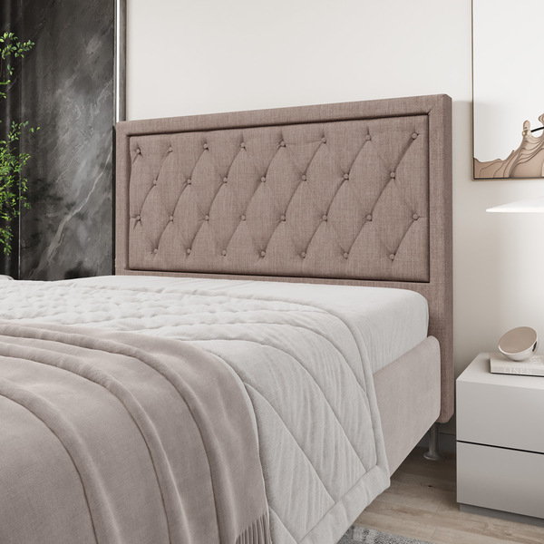 Cabeceira Centaurus 140 / N-042 Linho Marrom