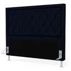 Cabeceira Centaurus 140 Casal N-025 Veludo Azul Marinho