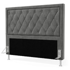 Cabeceira Centaurus 160 / Suede Cinza