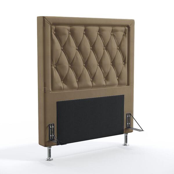 Cabeceira Centaurus 90 Solteiro Sued Capuccino Aradecor