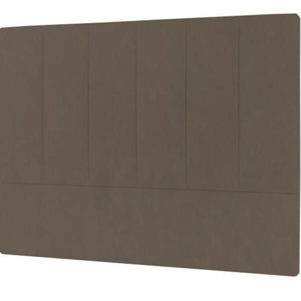 Cabeceira Cintra Plus Casal 1400mm Suede Marrom Taupe - Simbal