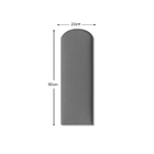 Cabeceira Cinza Estofada Nuvem Para Cama Casal King