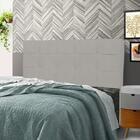 Cabeceira Clean Plus Casal 1400mm Veludo Adar Off White - Sim