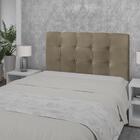 Cabeceira Clean Plus Queen 1600mm Suede Bege - Simbal