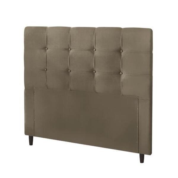 Cabeceira Clean Plus Queen 1600mm Suede Bege - Simbal