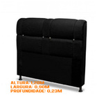 Cabeceira Colômbia Preto 90cm Solteiro Bebezin