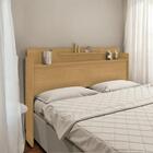 Cabeceira Com 02 Prateleiras Queen Selene Naturalle