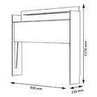 Cabeceira Com 02 Prateleiras Solteiro Selene Naturalle