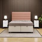 Cabeceira Com Base Box Baú Casal Queen 158x198cm Hit Id5 Cora