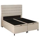 Cabeceira Com Base Box Baú Casal Queen 158x198cm Hit Id5 Cora