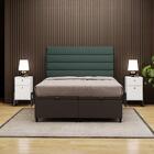 Cabeceira Com Base Box Baú Casal Queen 158x198cm Hit Id5 Sued