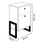 Cabeceira Com Base Box Baú Solteiro 88cm E Mesa De Apoio Linh
