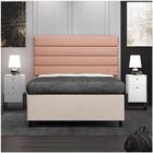 Cabeceira Com Base Box Casal 138cm E 2 Mesas De Apoio Linho R