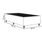 Cabeceira Com Base Box Solteiro 88cm E Mesa De Apoio Couríssi