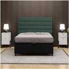 Cabeceira Com Base Cama Box Baú Casal 138x188cm Hit Id5 Coran