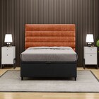 Cabeceira Com Base Cama Box Baú Casal 138x188cm Hit Id5 Courí