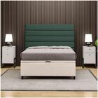 Cabeceira Com Base Cama Box Baú Casal 138x188cm Hit Id5 Suede