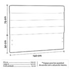 Cabeceira Com Base Para Cama Box Casal 138x188cm Hit Id5 Sued