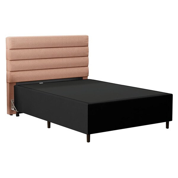 Cabeceira Com Base Para Cama Box Casal 138x188cm Hit Id5 Sued