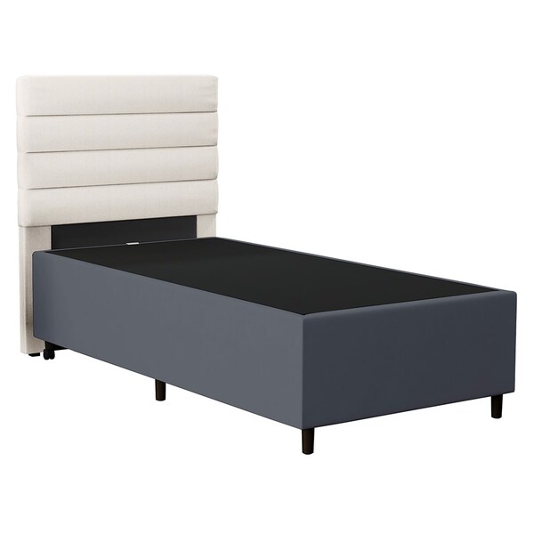 Cabeceira Com Base Para Cama Box Solteiro 88x188cm Hit Id5 Su