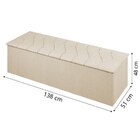 Cabeceira Com Calçadeira Baú Istambul Cama Box Casal Bege Dob