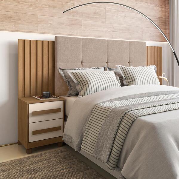 Cabeceira Com Captone Trieste Cinamomo Off White