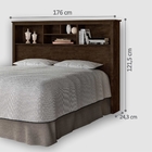 Cabeceira Com Estante Queen Dreams Chocolate