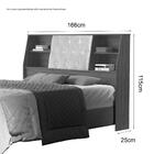 Cabeceira Com Estofado Núbia Queen Freijó E Nogal Cambel