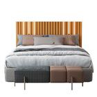 Cabeceira Com Led Para Cama De Casal Sapporo Nature