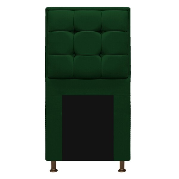 Cabeceira Copenhague 100 Cm Solteiro Suede Verde - Amarena Mó