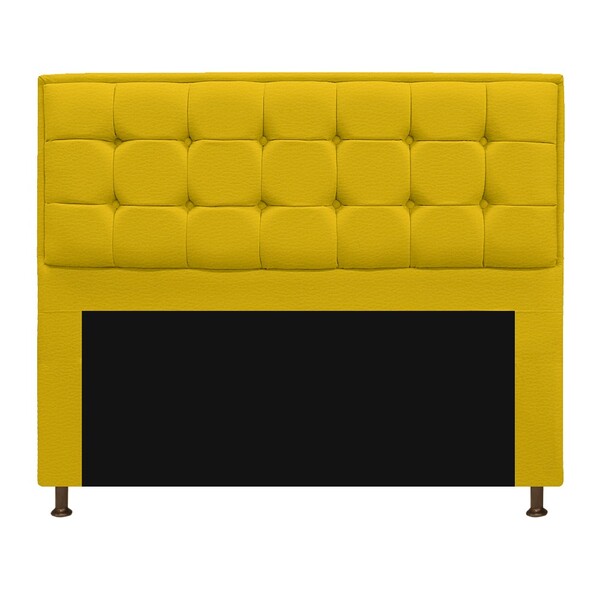 Cabeceira Copenhague 140 Cm Casal Corano Amarelo - Amarena Mó