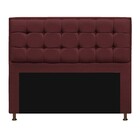 Cabeceira Copenhague 140 Cm Casal Corano Bordô - Amarena Móve