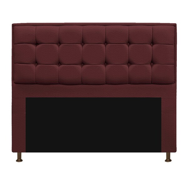 Cabeceira Copenhague 140 Cm Casal Corano Bordô - Amarena Móve