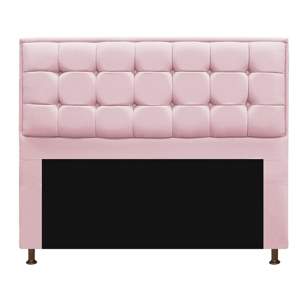 Cabeceira Copenhague 160 Cm Queen Size Corano Rosa Bebê - Ama