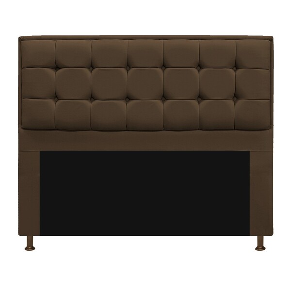 Cabeceira Copenhague 160 Cm Queen Size Suede Marrom - Amarena