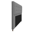Cabeceira Copenhague 195 Cm King Size Corano Cinza - Amarena