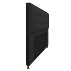 Cabeceira Copenhague 195 Cm King Size Corano Preto - Amarena