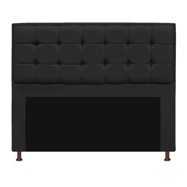 Cabeceira Copenhague 195 Cm King Size Corano Preto - Amarena