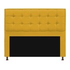 Cabeceira Copenhague 195 Cm King Size Suede Amarelo - Amarena