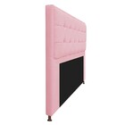 Cabeceira Copenhague 195 Cm King Size Suede Rosa Bebê - Amare