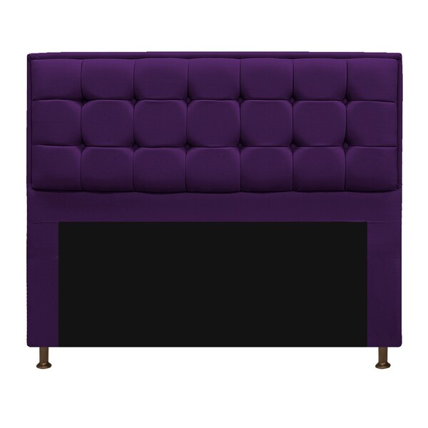 Cabeceira Copenhague 195 Cm King Size Suede Roxo - Amarena Mó
