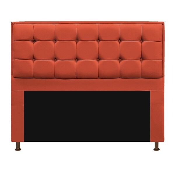 Cabeceira Copenhague 195 Cm King Size Suede Terracota - Amare