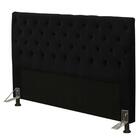 Cabeceira Cristal 1,60 Cm Para Cama Box Queen Suede Preto