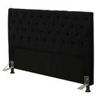Cabeceira Cristal Box Casal 140cm Preto
