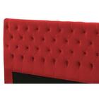 Cabeceira Cristal Box Casal Queen 160cm Suede Vermelho